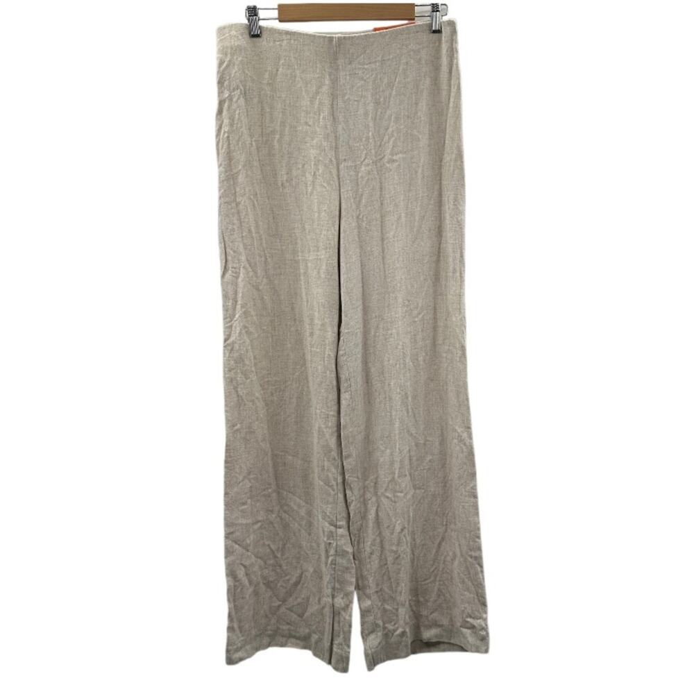 Worthington Natural Beige High Rise Wide Leg Dress Pants Size 10 NEW